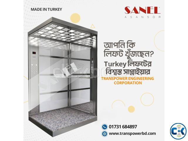 Sanel 1600 Kg Passenger Elevator Brand Sanel-Turkey | ClickBD image 3
