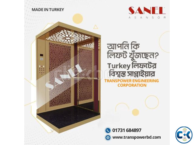 Sanel 1600 Kg Passenger Elevator Brand Sanel-Turkey | ClickBD image 5