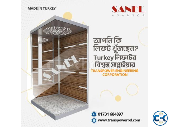 Sanel 2000 Kg Passenger Elevator Brand Sanel-Turkey | ClickBD image 2