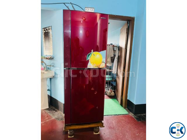 Sansui Double-Door Refrigerator Premium Red Glass Finish | ClickBD image 2