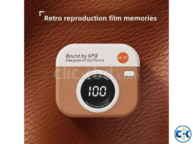Q86 TWS Retro Camera Style Wireless Earbuds | ClickBD image 3