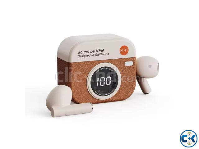 Q86 TWS Retro Camera Style Wireless Earbuds | ClickBD image 4