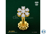 7 Stone Diamond Nosepin 03ct - 18K Nakful Roy Diamond