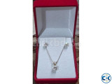 Diamond Earrings and Pendant Total Weight 2.10 Carat