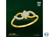Diamond Engagement Ring 0.07ct 18K Gold ROY DIAMOND