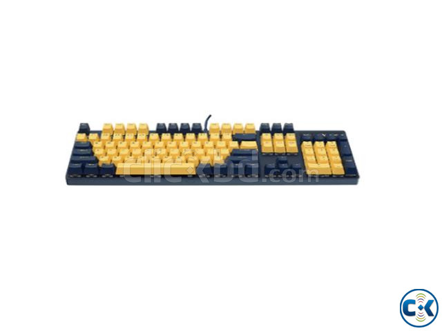 Rapoo V500 Pro Yellow-Blue Mechanical Gaming Keyboard | ClickBD image 3