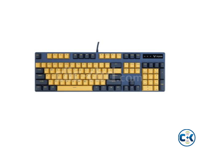 Rapoo V500 Pro Yellow-Blue Mechanical Gaming Keyboard | ClickBD image 4