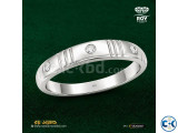 Silver Gents DIamond Ring 0.02ct 925 Silver ROY DIAMOND