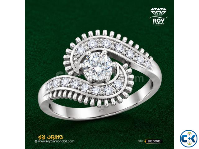 Vintage Swirl Diamond Ring 0.38ct Diamond ROY DIAMOND | ClickBD image 2