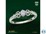 Love Heart Silver Diamond Ring 0.30ct Diamond ROY DIAMOND