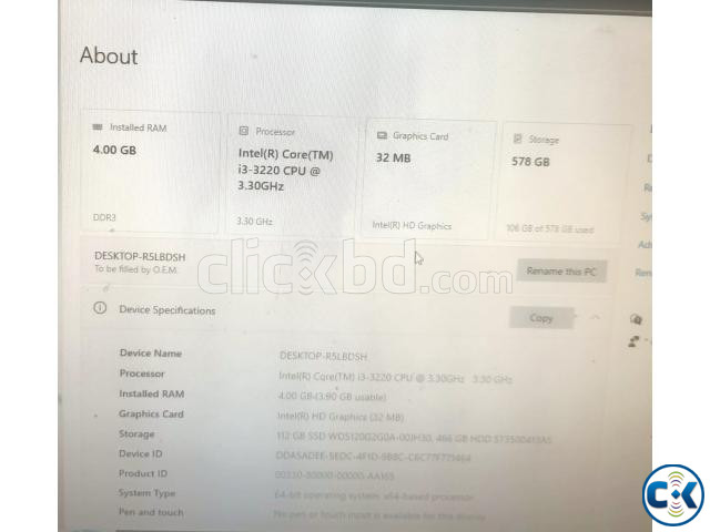 Core i3 Desktop PC Monitor 4GB RAM SSD HDD Keyboar | ClickBD image 3