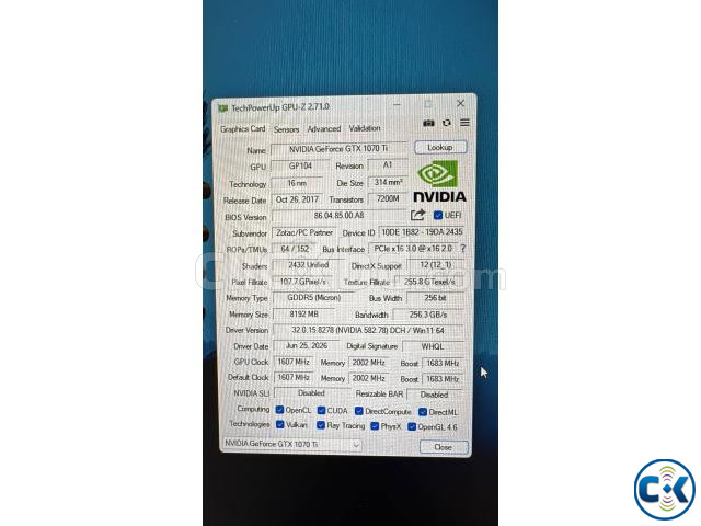 ZOTAC GeForce GTX 1070 Ti AMP Extreme price in Bangladesh | ClickBD image 3