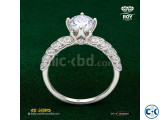 Solitaire Silver Engagement Ring 1.13ct Diamond ROY DIAMOND