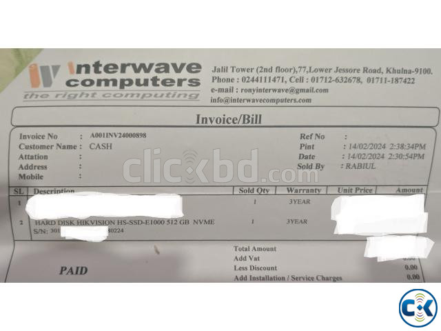 HS E1000 512GB M.2 NVMe SSD URGENT sell price in Bangladesh | ClickBD image 3