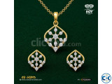 Geometric Diamond Pendant Set 0.27ct Diamond ROY DIAMOND