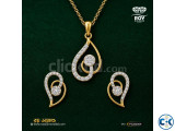Certified Diamond Pendant Set 0.48ct Diamond 18K Gold