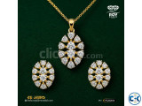 Engagement Diamond Pendant Set 0.75ct Natural ROY DIAMOND