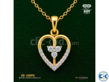 Heart Three Stone Pendant 0.10ct Diamond ROY DIAMOND