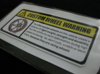 SARCASTIC WARNING STICKERS FOR YOUR CAR