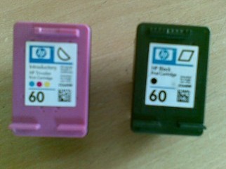 HP 60 cartridge black color