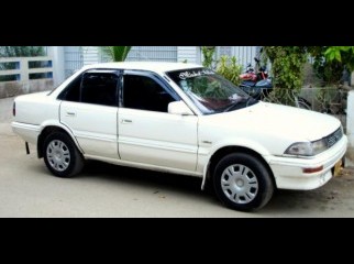Toyota corolla TX ee90 cng white ac cd paper upto nov12 Toyota corolla TX ee90 cng white ac cd paper upto nov12