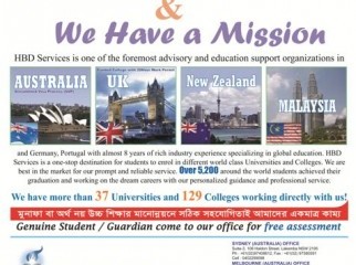 HBD SERVICES STUDENT ADMISSION IMMIGRATION