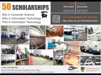 50 Scholarshi ps in IT at Shinawatra University Thailand