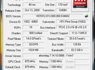 XFX ATi Radeon HD 5770 XXX Edition Overclocked