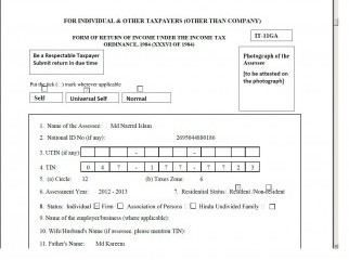 Tax Return Consultancy at 1000tk
