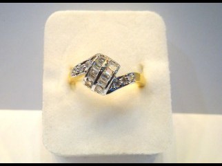 Finger Ring-123 American Diamond