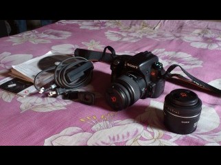 SONY ALPHA A-580 DSLR 2 LENS BEST PICTURE QUALITY JAPAN