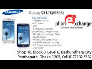 BRAND NEW GALAXY SIII LTE WHITE I9305 2GB RAM MADE KORIA BRAND NEW GALAXY SIII LTE WHITE I9305 2GB RAM MADE KORIA