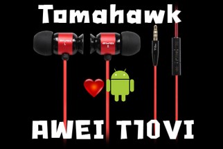 Awei T10vi Stylish In-Ear Earphones with Mic - Red
