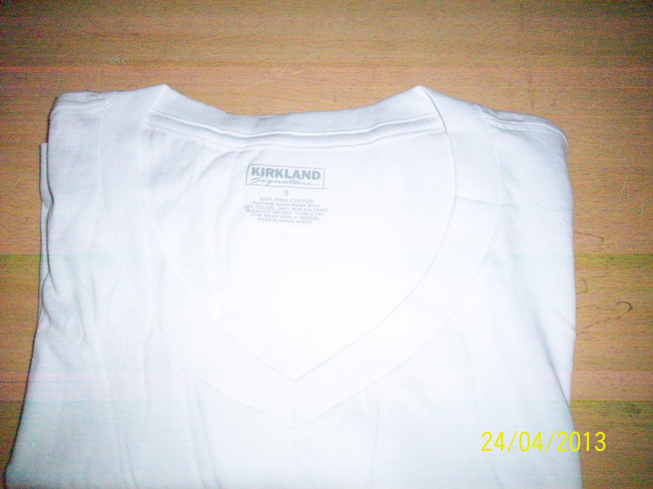 V Neck Pima cotton Basic T-Shirt large image 0