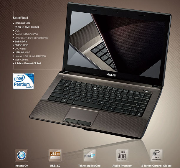 Asus A54H-B960 Laptop 01673121247 large image 0
