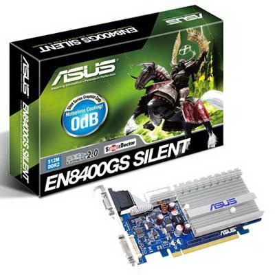 Asus Nvidia engine Graphic card EN8400GS SILENT large image 0