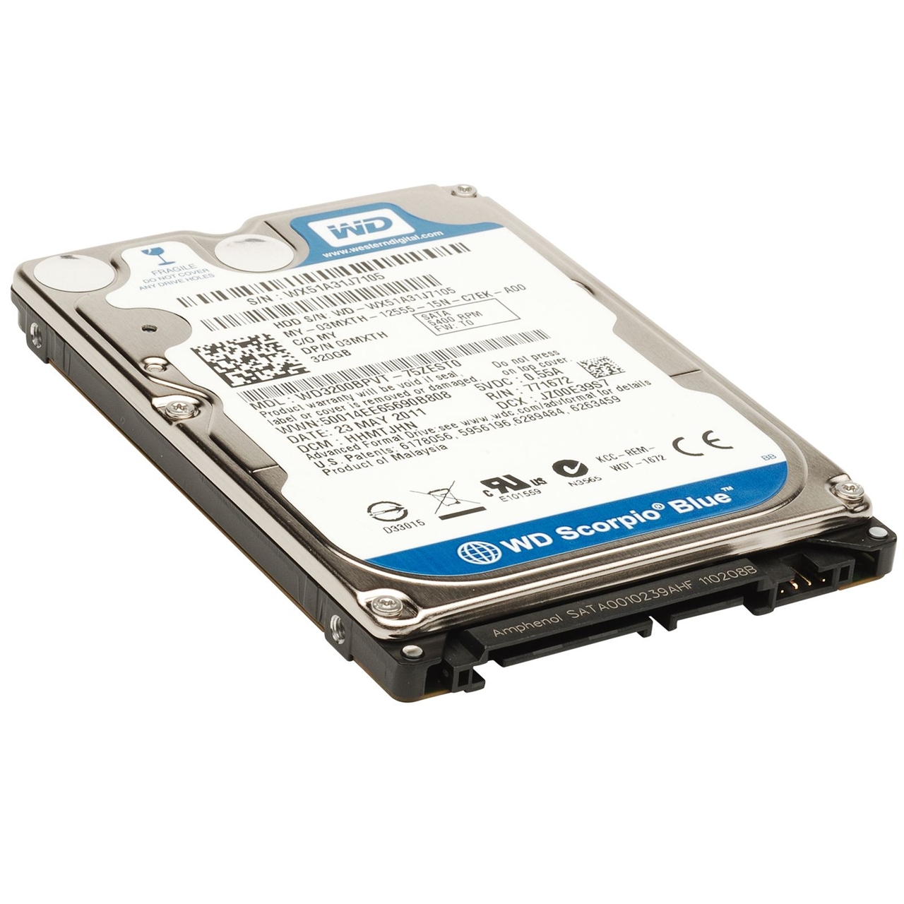 Western Digital 320 GB Laptop Hard Disk SATA large image 0