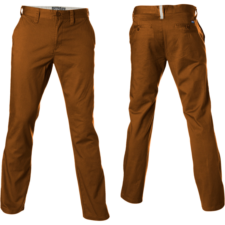 DARK BROWN TWILL PANT MEN  large image 0