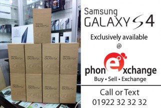 SAMSUNG s 4 INTAC BRAND NEW WHIT EXCHANGE FACILITY
