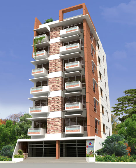 Quantum Zaheda Mansion at Uttara 1627 sft 3 Bed 3 Bath. large image 0