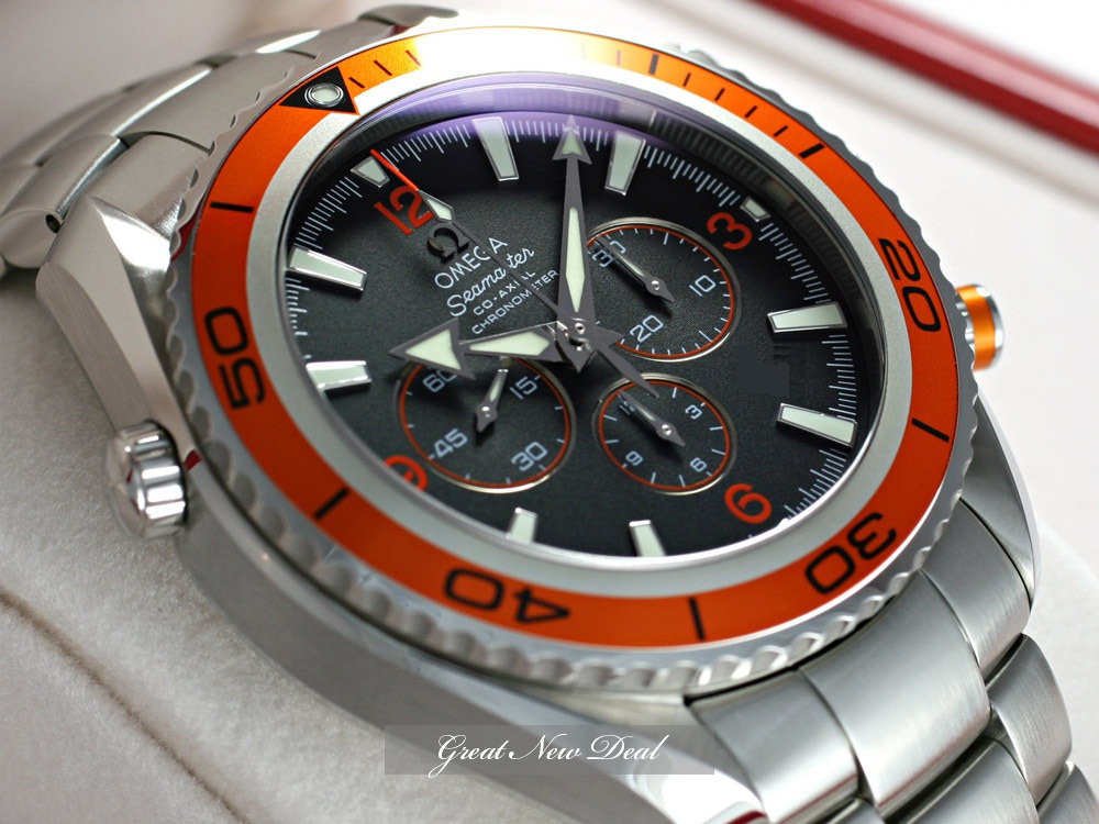 Omega Seamaster Planet Ocean Chronograph with box warranty large image 0