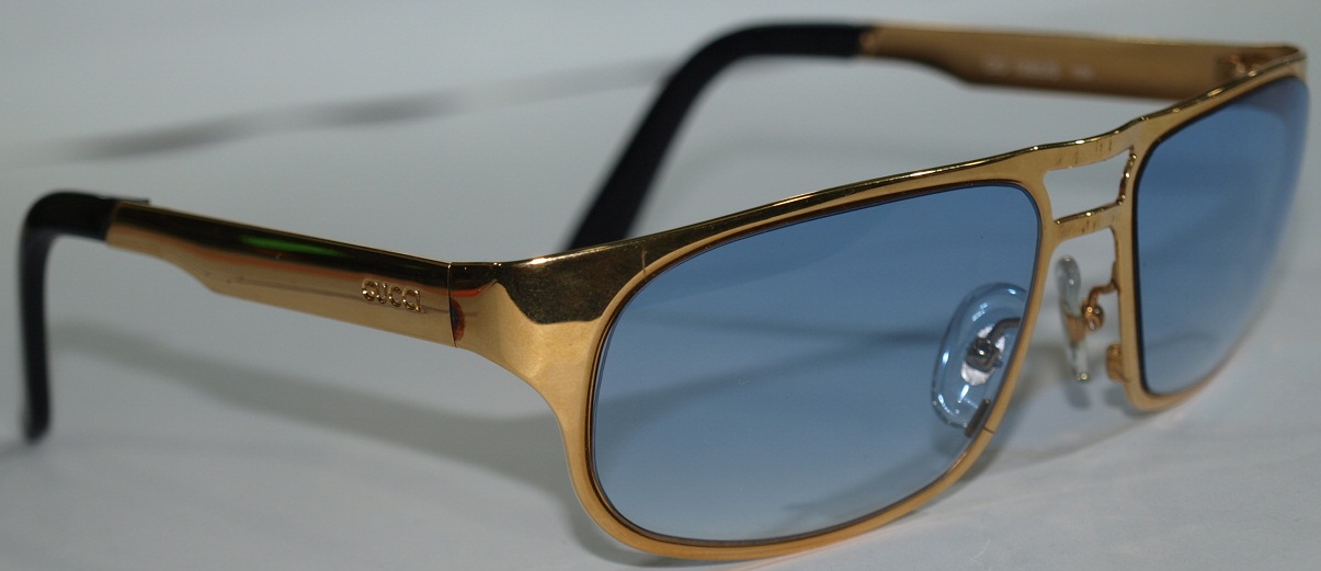 Gucci Genuine Italian Brandy Sunglass For Men. large image 0