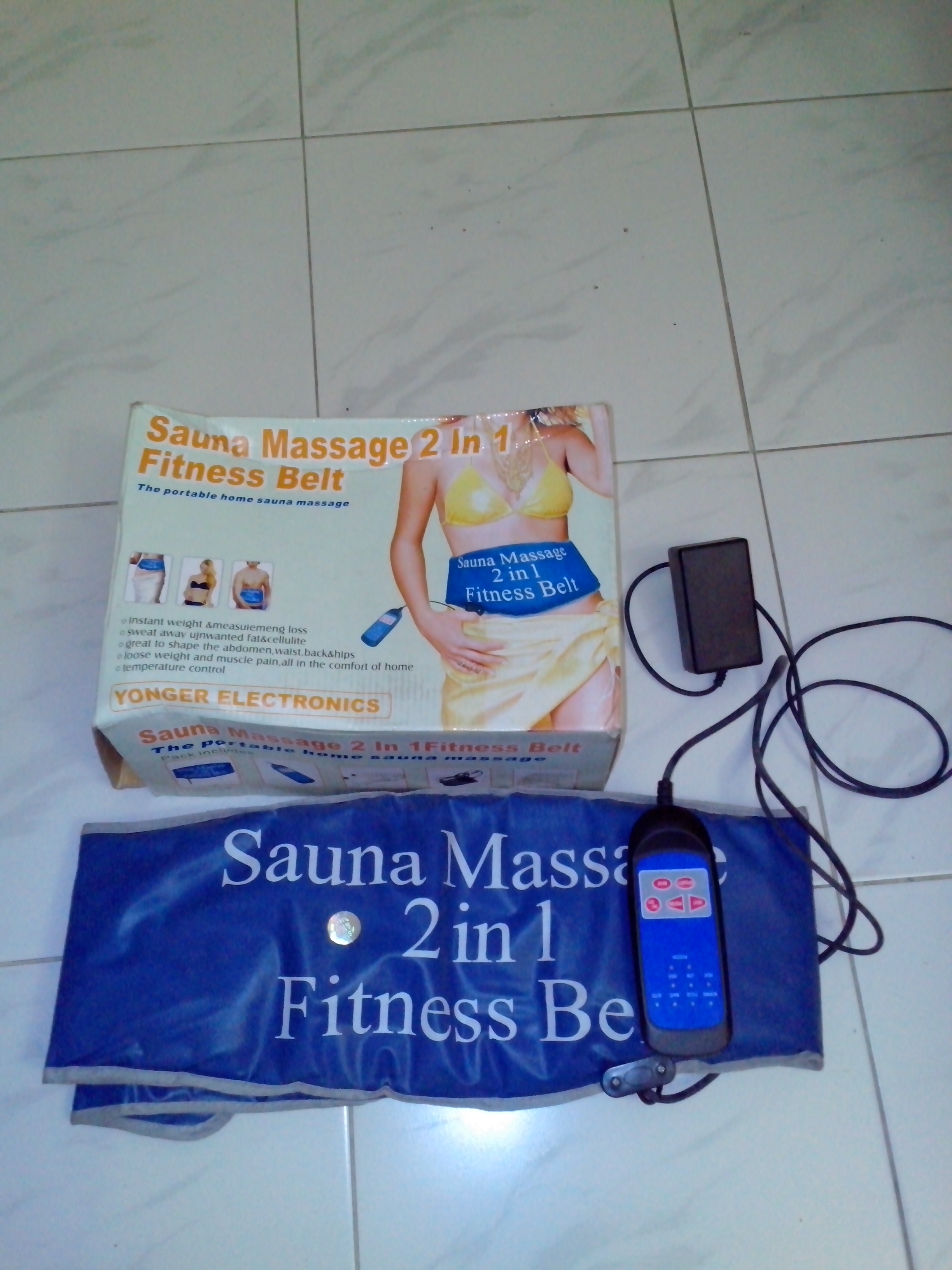 sauna belt 2 in 1 massage with vibrator large image 0