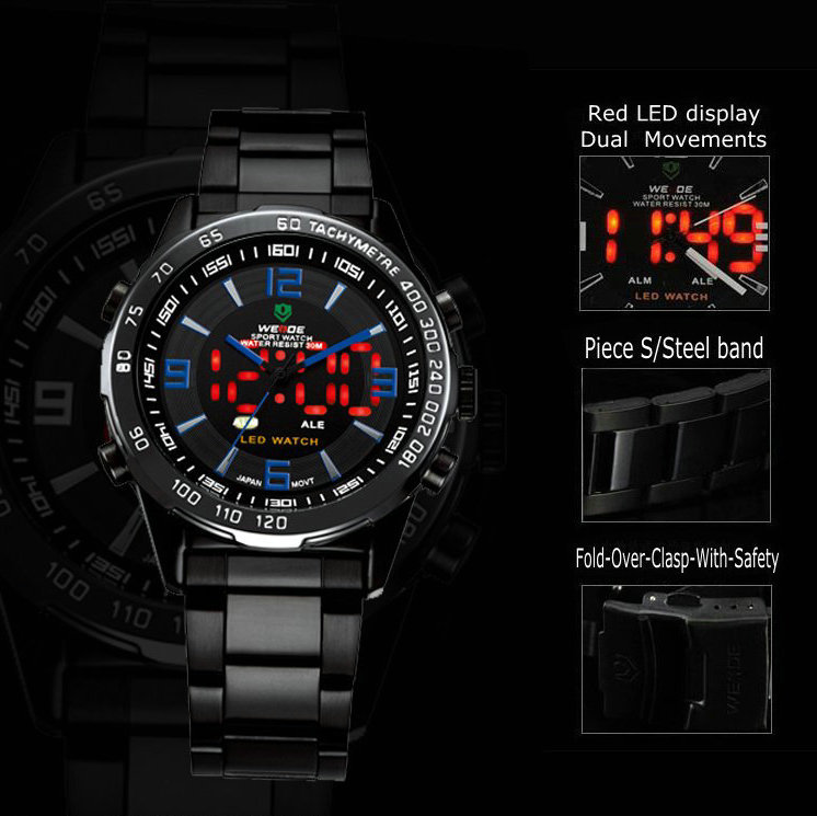 2013 summer hot and popular mens military watch 2time zone. large image 0