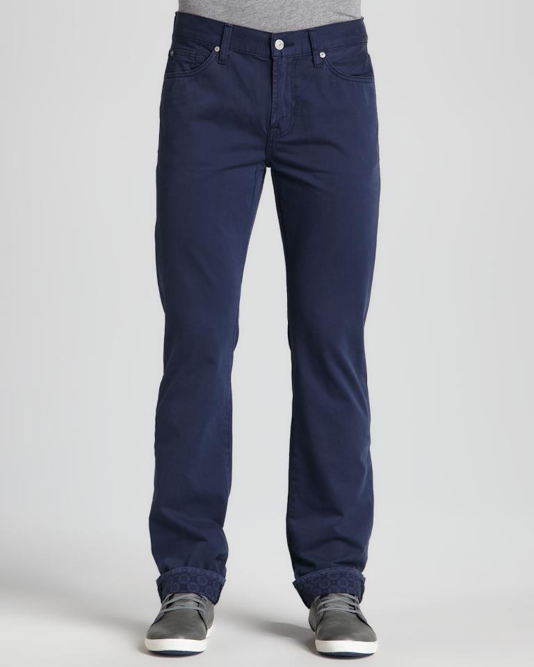 NAVY BLUE TWILL PANT MEN  large image 0
