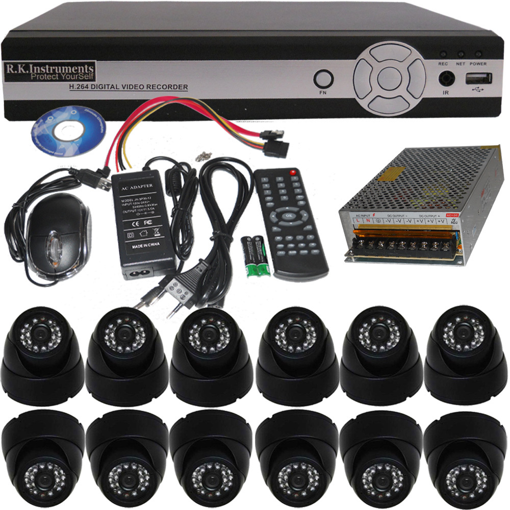 12 CCTV Avt Cameras with Avt Stand 16 Chan DVR Full Packege large image 0