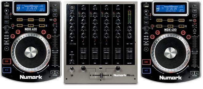 Numark ndx400 with m6 mixer large image 0