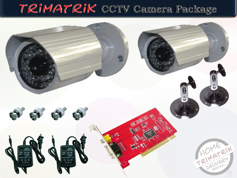 CCTV Special Offer 2 CCTV Package With All Accessories large image 0