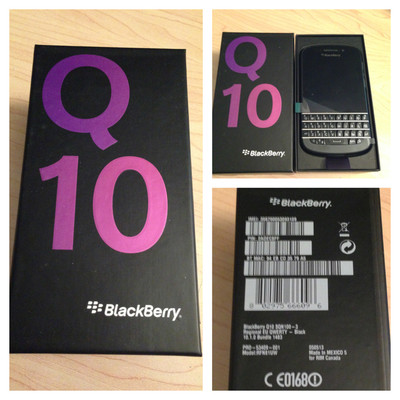 BlackBerry Q10 Latest Model - 16GB - Black Unlocked Smar large image 0