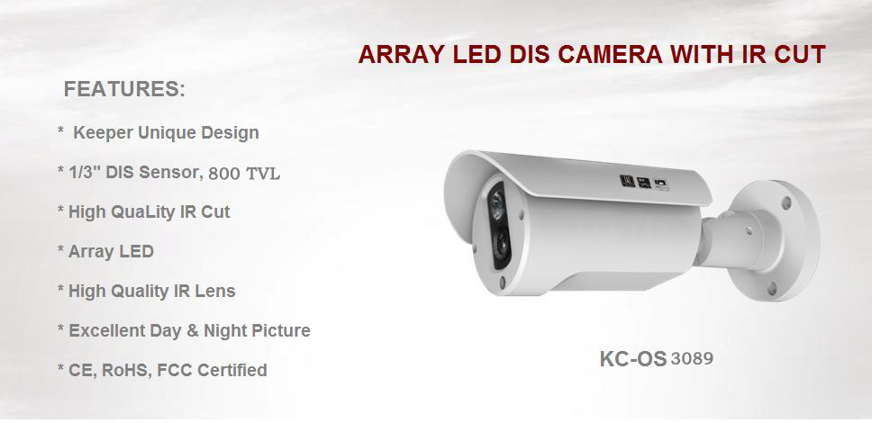 HQ 800TVL CCTV Camera With 3G Aray Flash large image 0